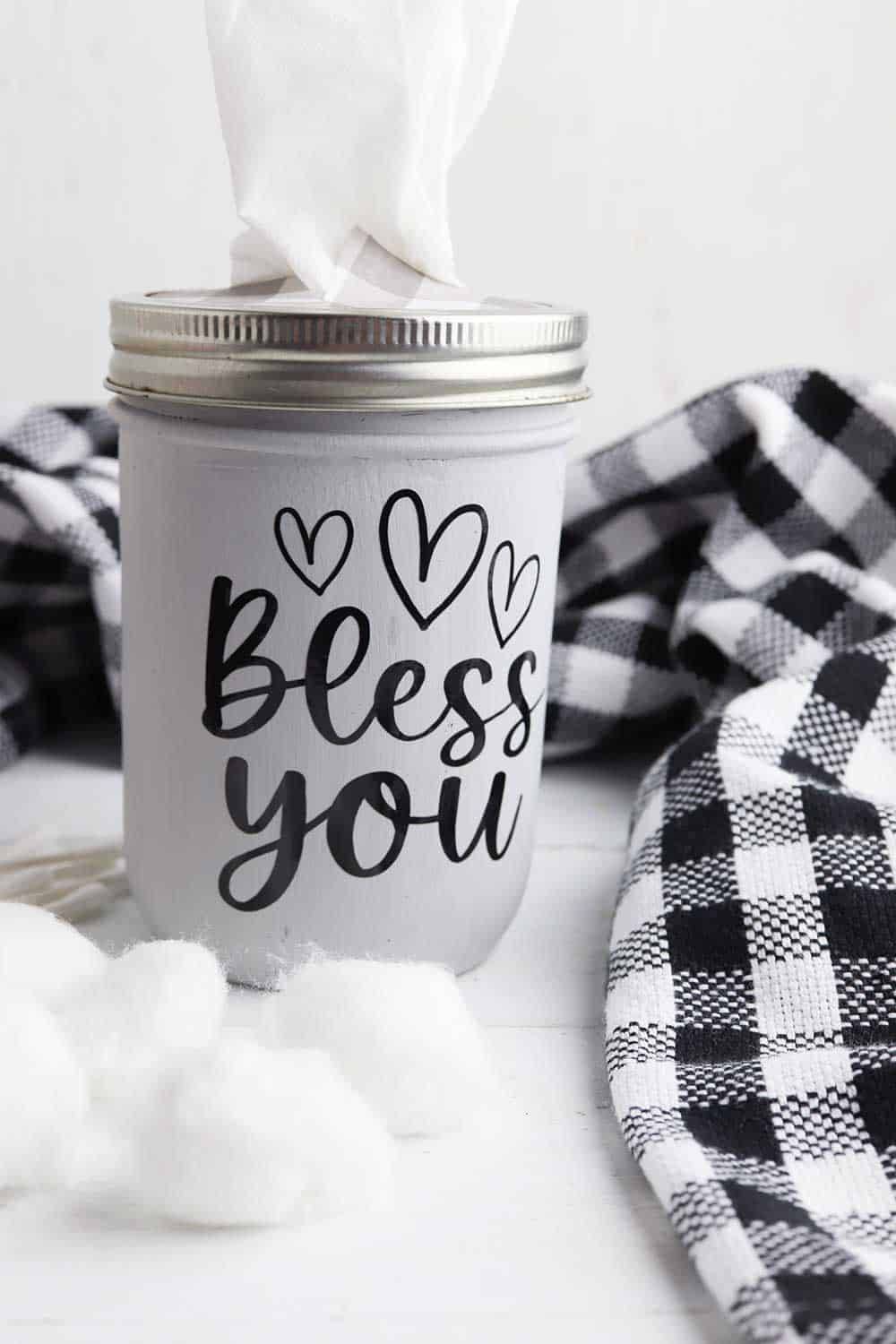 13 Mason Jar Tissue Holder Ideas Image