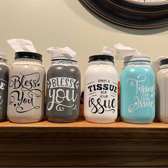 13 Mason Jar Tissue Holder Ideas Image