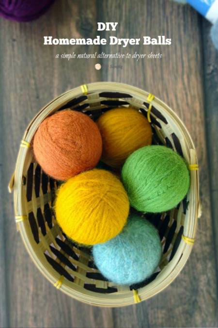 28 Felt Dryer Balls DIY Ideas Image