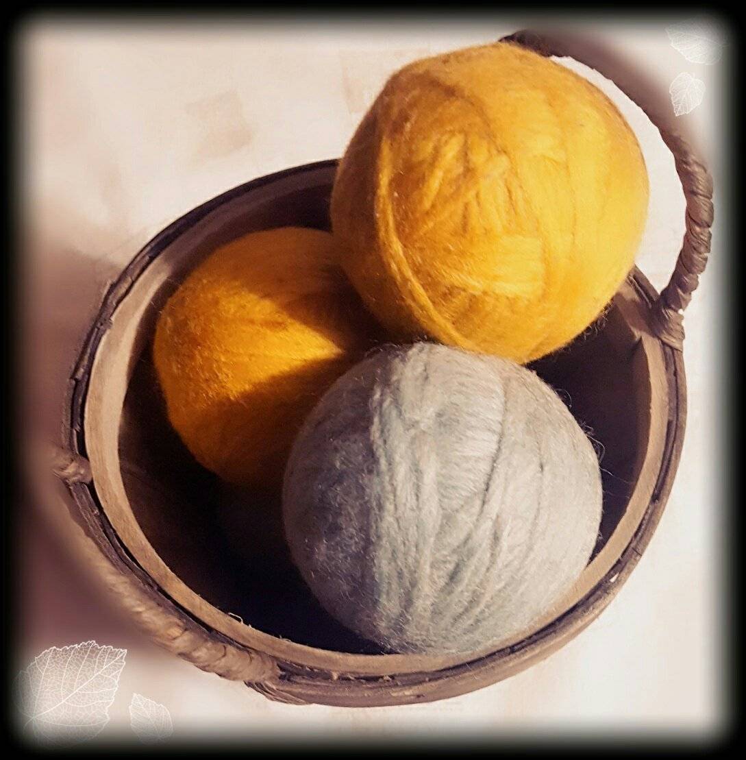 28 Felt Dryer Balls DIY Ideas Image