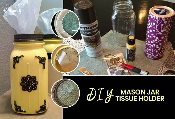 13 Mason Jar Tissue Holder Ideas Image