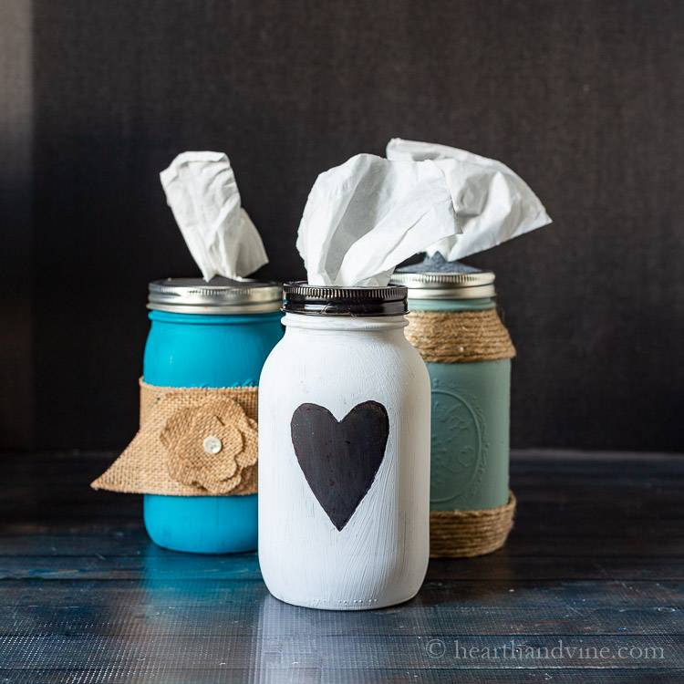 13 Mason Jar Tissue Holder Ideas Image