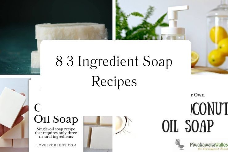 8 3 Ingredient Soap Recipes