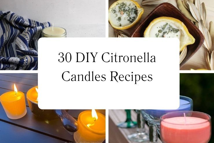 30 DIY Citronella Candles Recipes