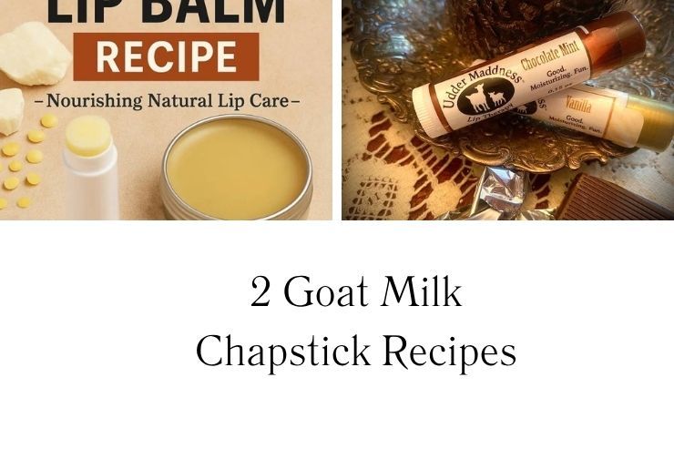 2 Goat Milk Chapstick Recipes