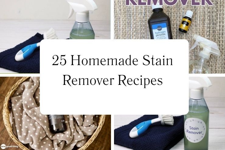 25 Homemade Stain Remover Recipes