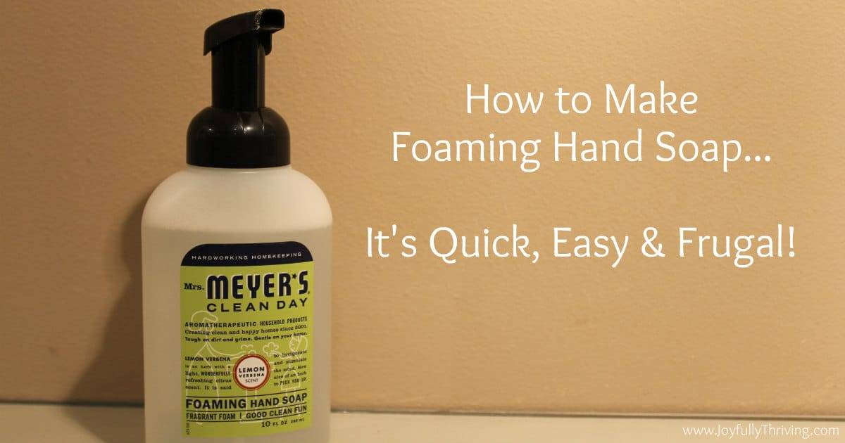 32 Homemade Foaming Hand Soap Recipes Image
