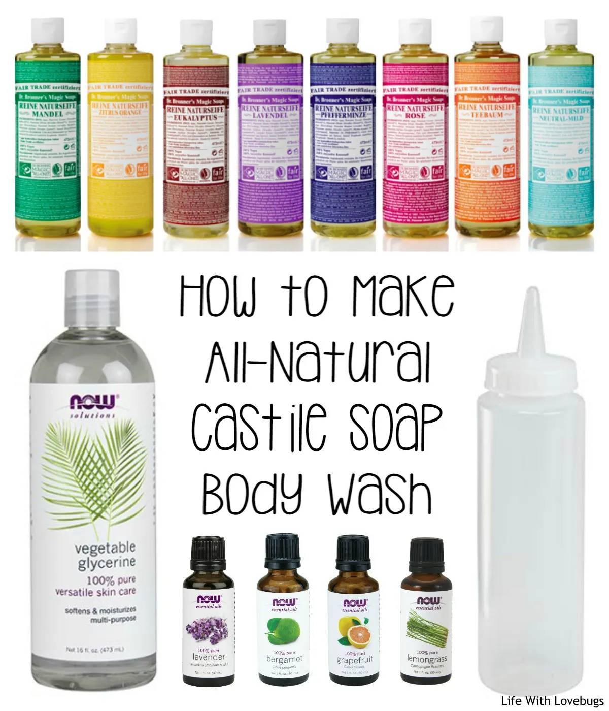 32 DIY Liquid Castile Soap Recipes Image