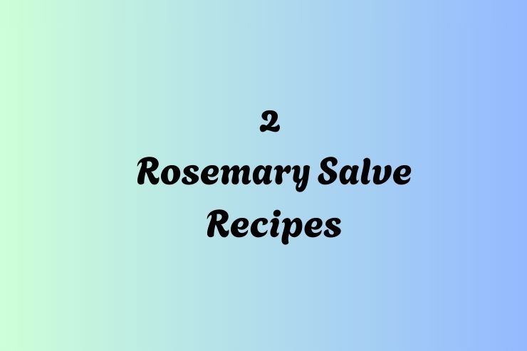 2 Rosemary Salve Recipes