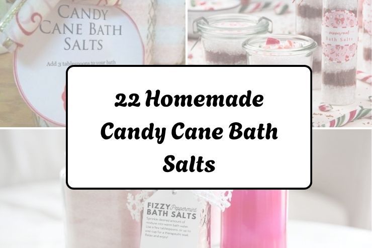 22 Homemade Candy Cane Bath Salts