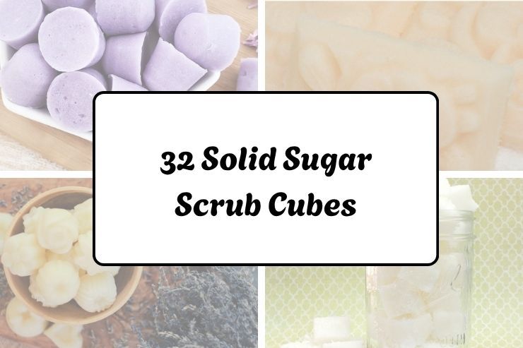 32 Solid Sugar Scrub Cubes