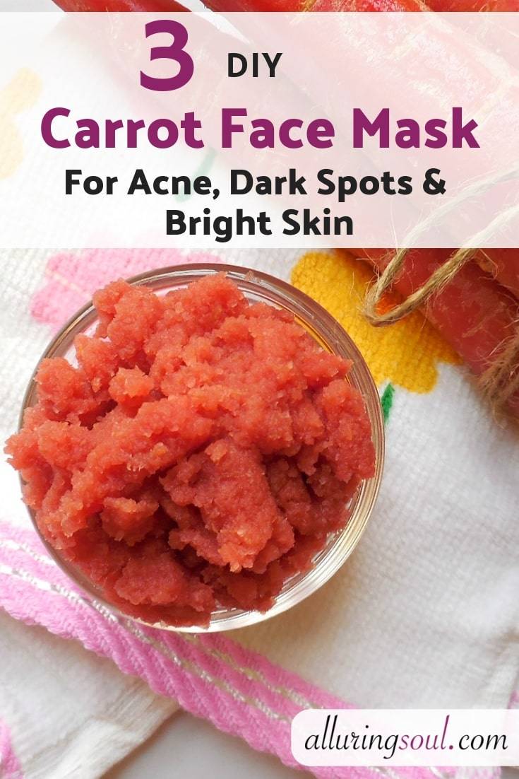 17 DIY Face Cream for Acne Recipes DIY Carrot Face Mask for Acne Image