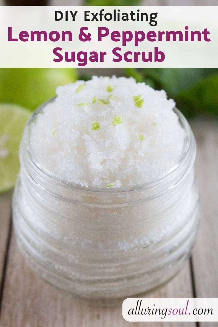 Lemon & Peppermint Sugar Scrub for Bright, Smooth Skin Image