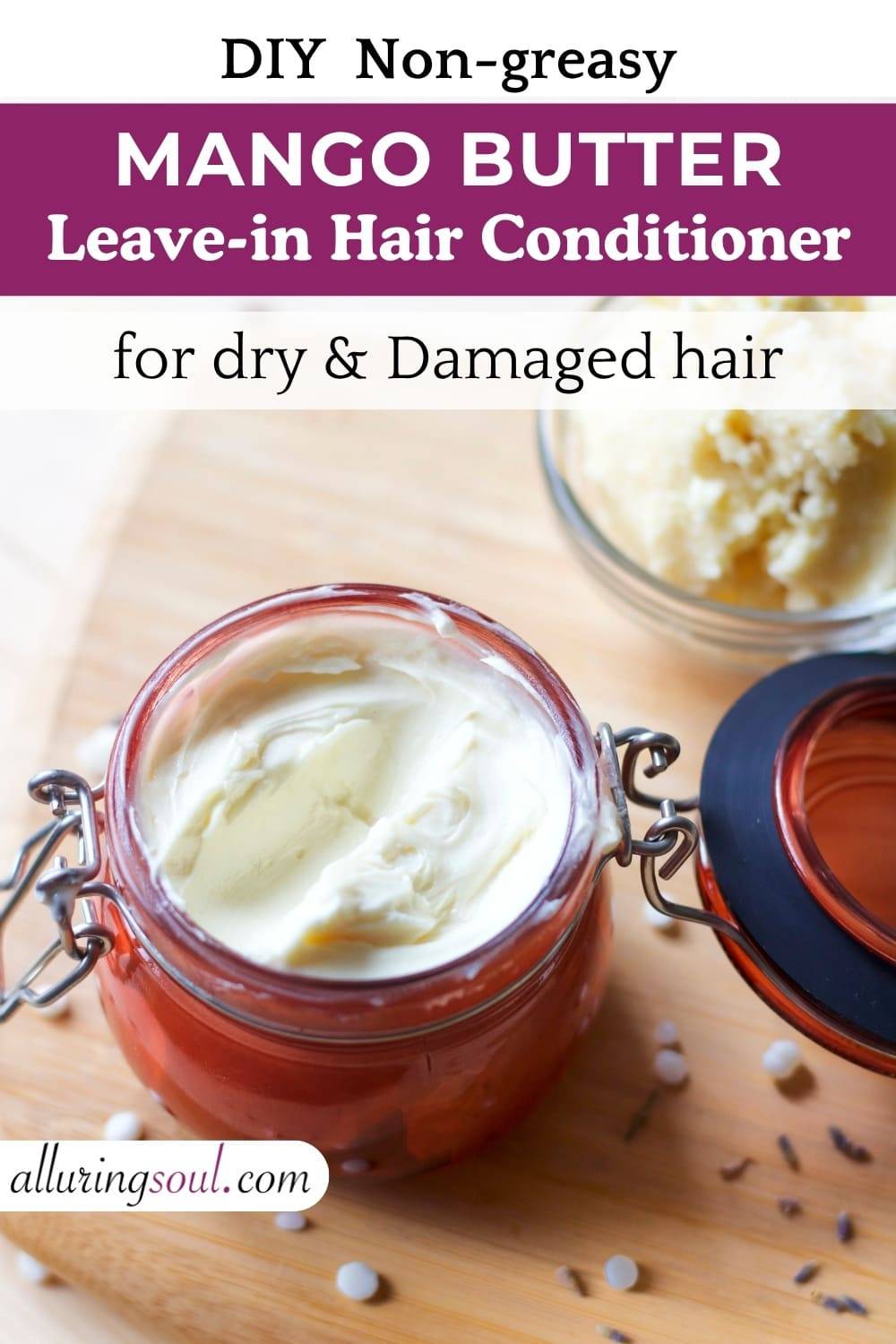 12 DIY Leave-In Hair Conditioner Recipes Mango Butter & Argan Oil Leave-In Conditioner Image