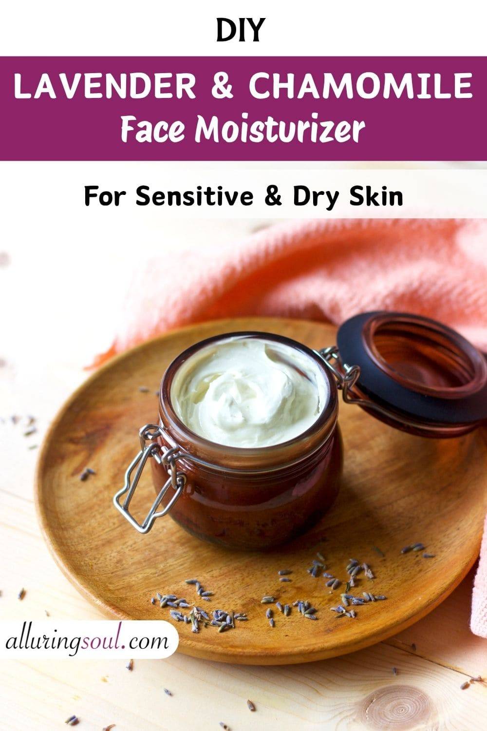 13 DIY Mascara Recipes (Even for Sensitive Eyes!) Soothing Lavender & Chamomile Face Moisturizer Image