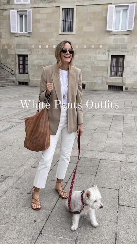 25 White Flowy Pants Outfits Image