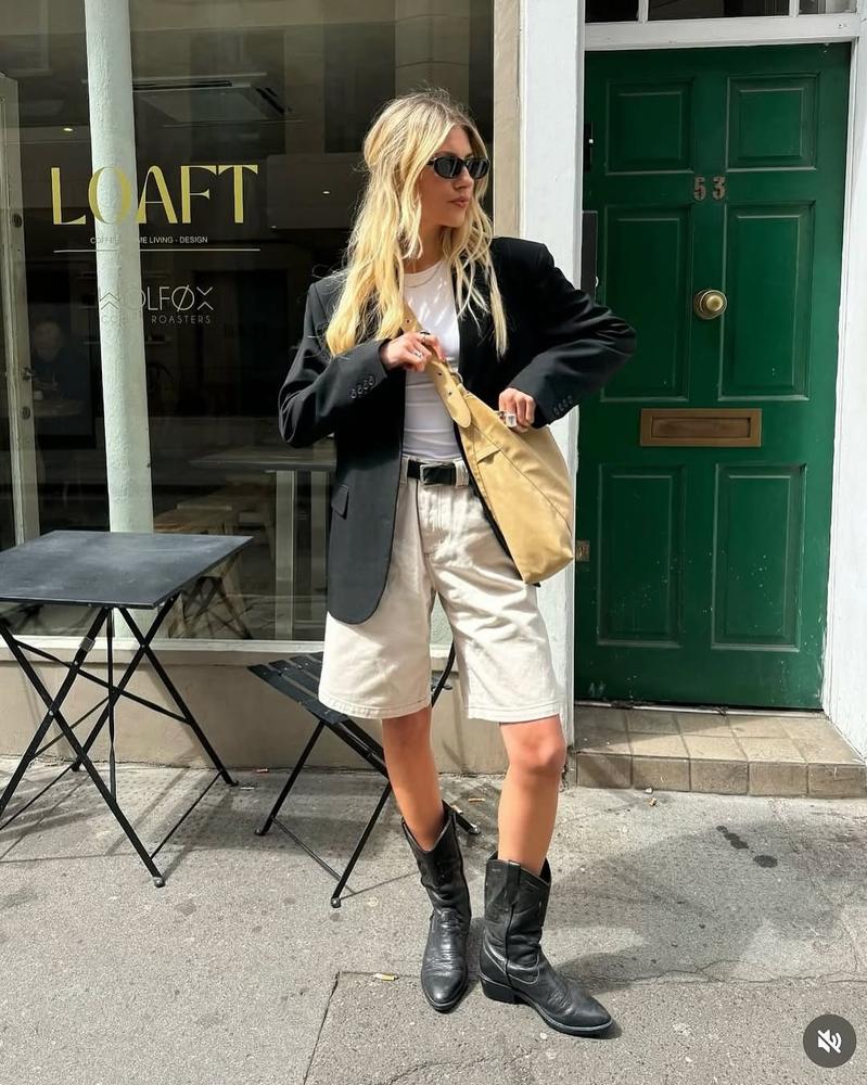 23 Black Bermuda Shorts Outfits Image