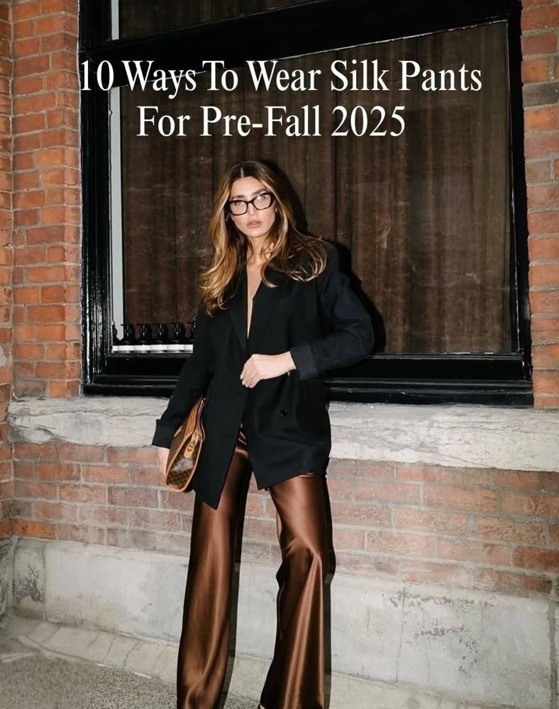 23 White Satin Pants Outfits Image