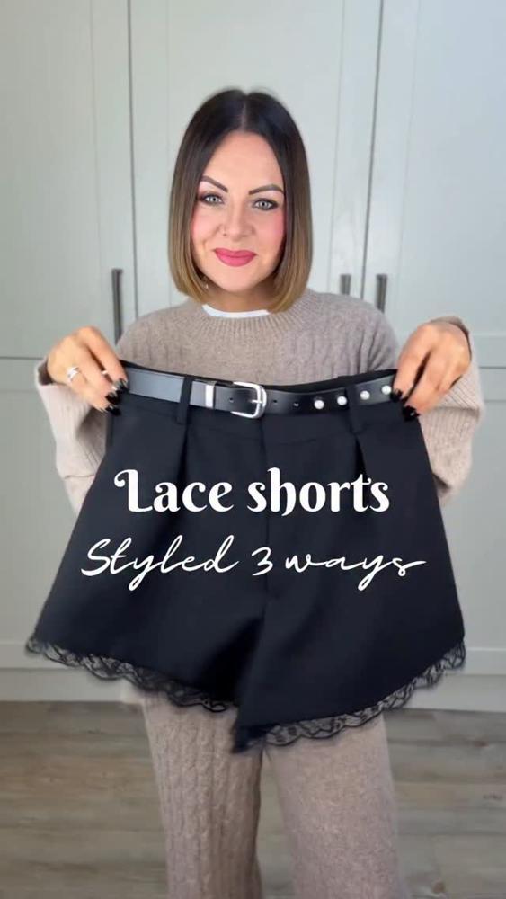 27 Satin Lace Shorts Outfits Image