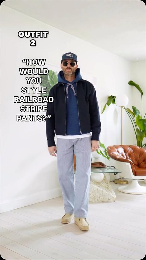 20 Striped Linen Pants Outfits Image