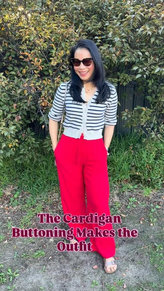 21 Red Linen Pants Outfits Image