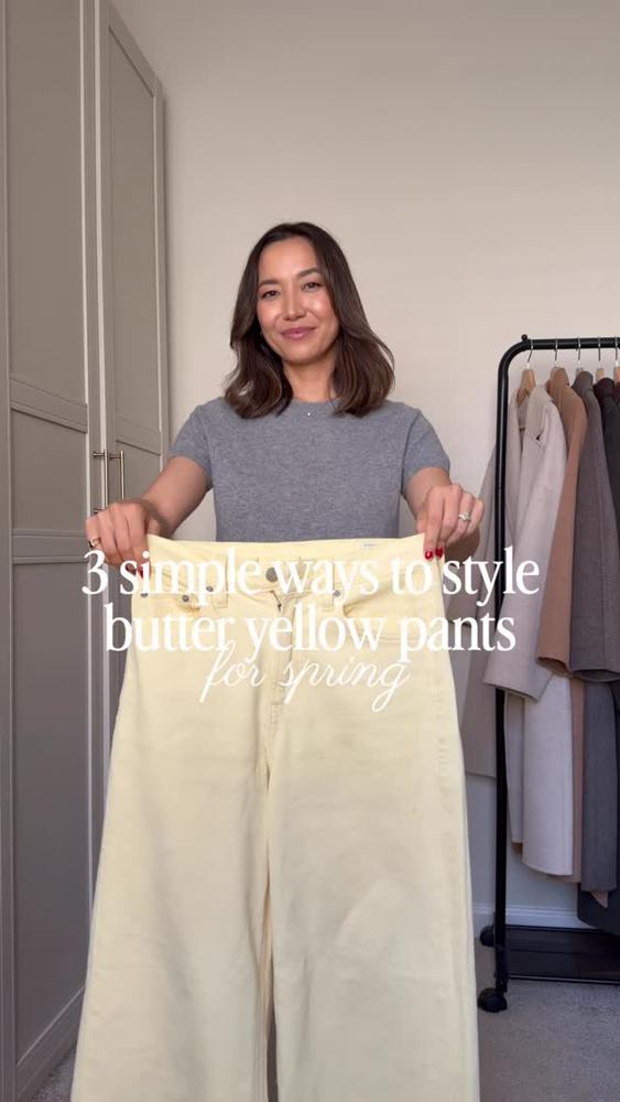 24 Yellow Linen Pants Outfits Image