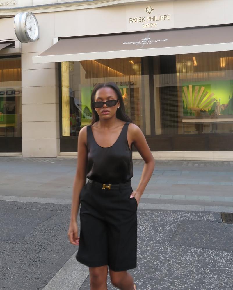 23 Black Bermuda Shorts Outfits Image