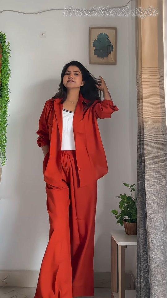 21 Red Linen Pants Outfits Image