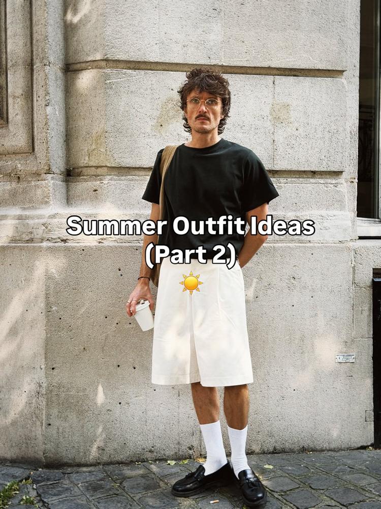 19 Beige Shorts Outfits Image