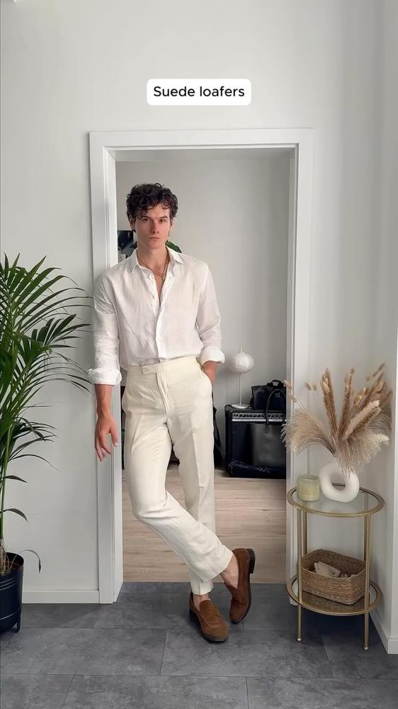 23 White Linen Pants Outfits Image