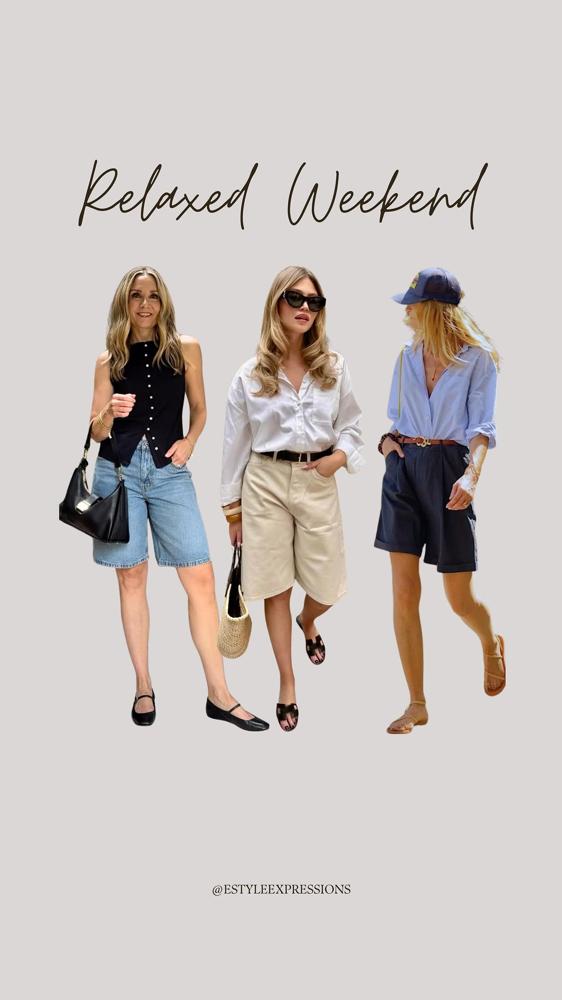 24 Denim Bermuda Shorts Outfits Image