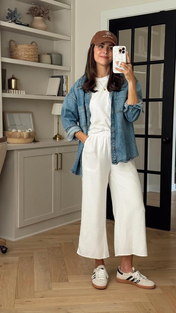 23 White Linen Pants Outfits Image