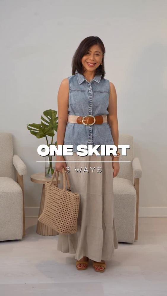 25 Linen Skirt Outfits Image