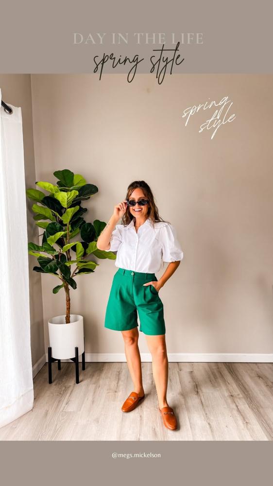 20 Green Shorts Outfits Image