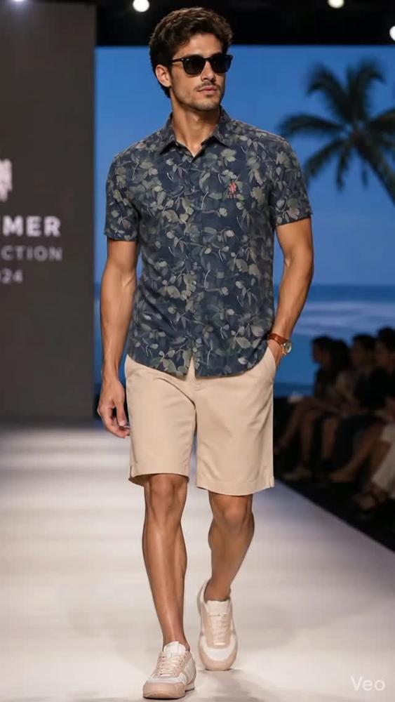 19 Beige Shorts Outfits Image