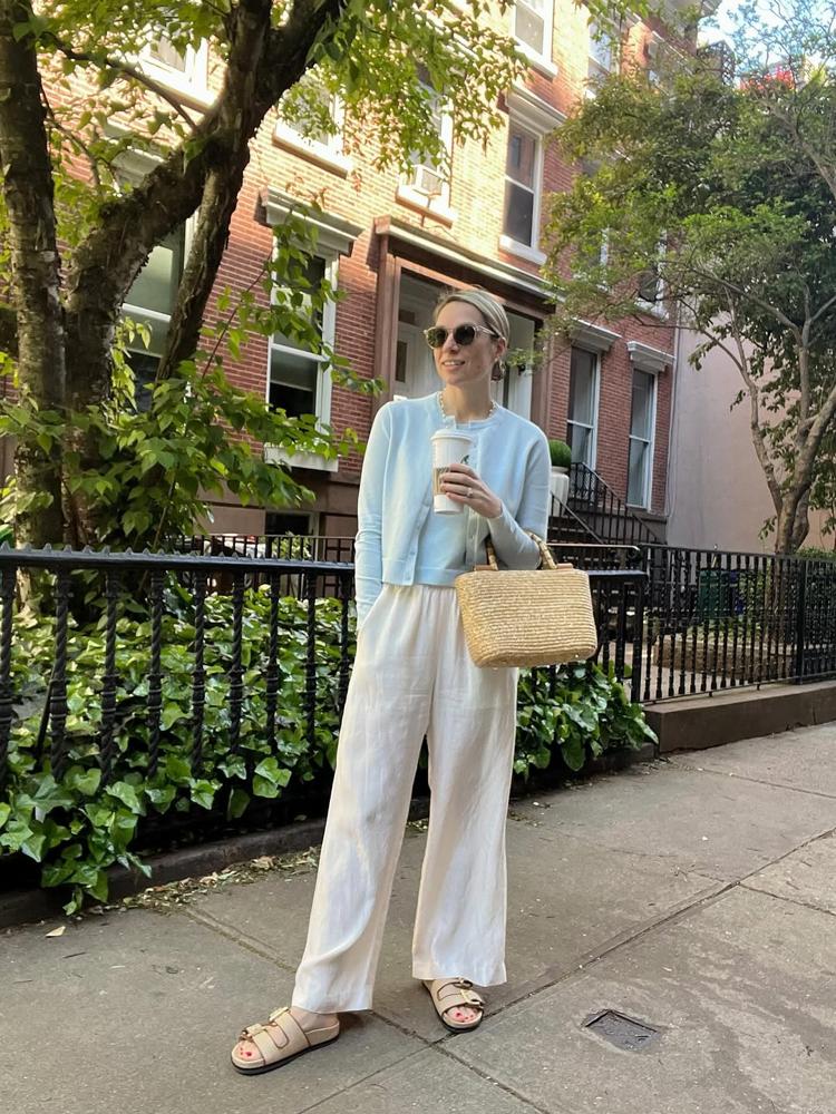 23 White Satin Pants Outfits Image