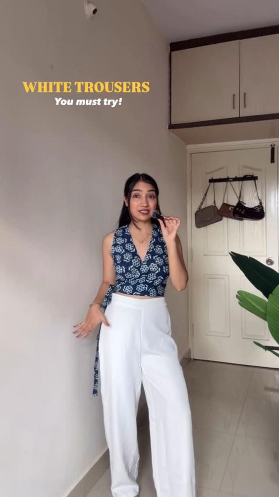 25 White Flowy Pants Outfits Image