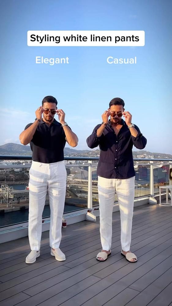 23 White Linen Pants Outfits Image