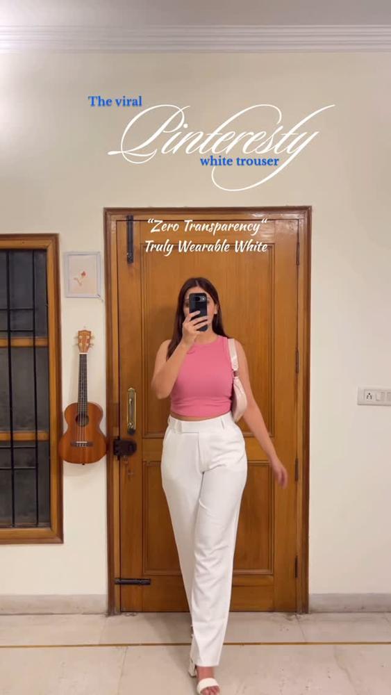 25 White Flowy Pants Outfits Image
