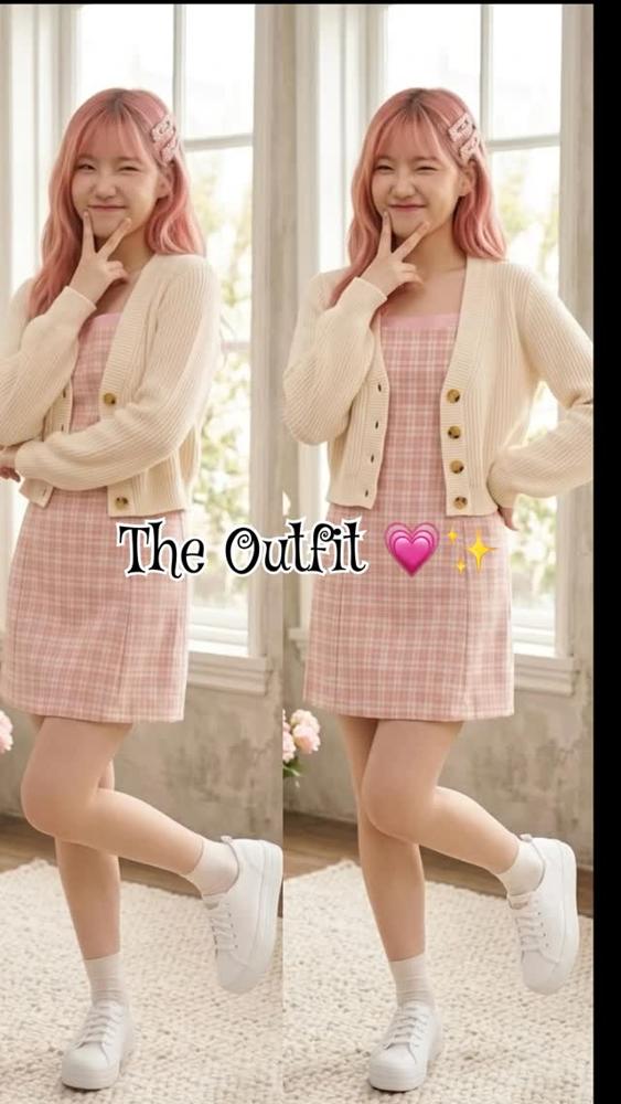 22 Chunky Pink Cardigan Outfits Image