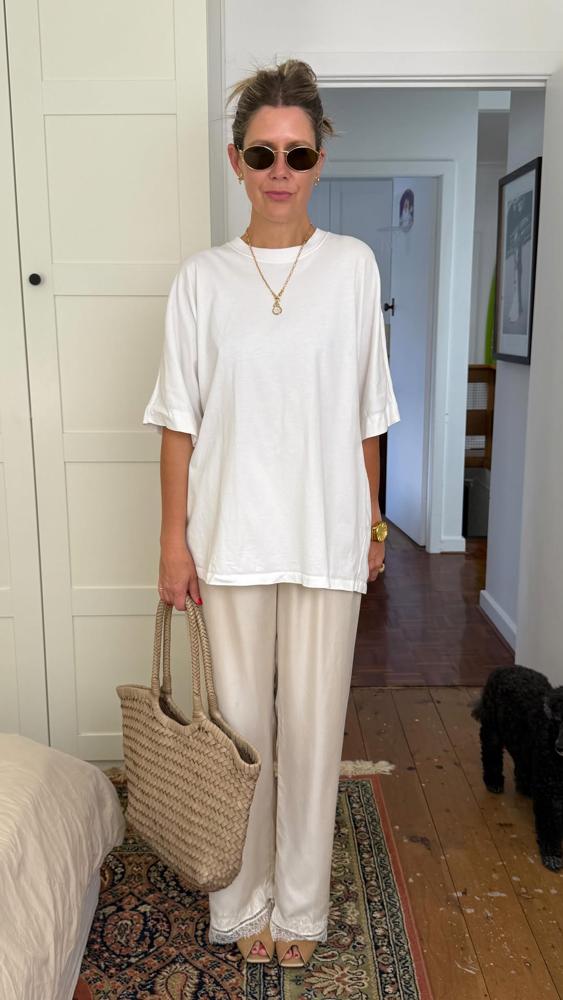 23 White Satin Pants Outfits Image