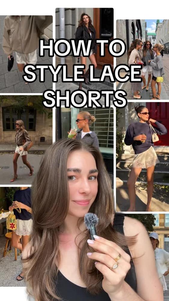27 Satin Lace Shorts Outfits Image