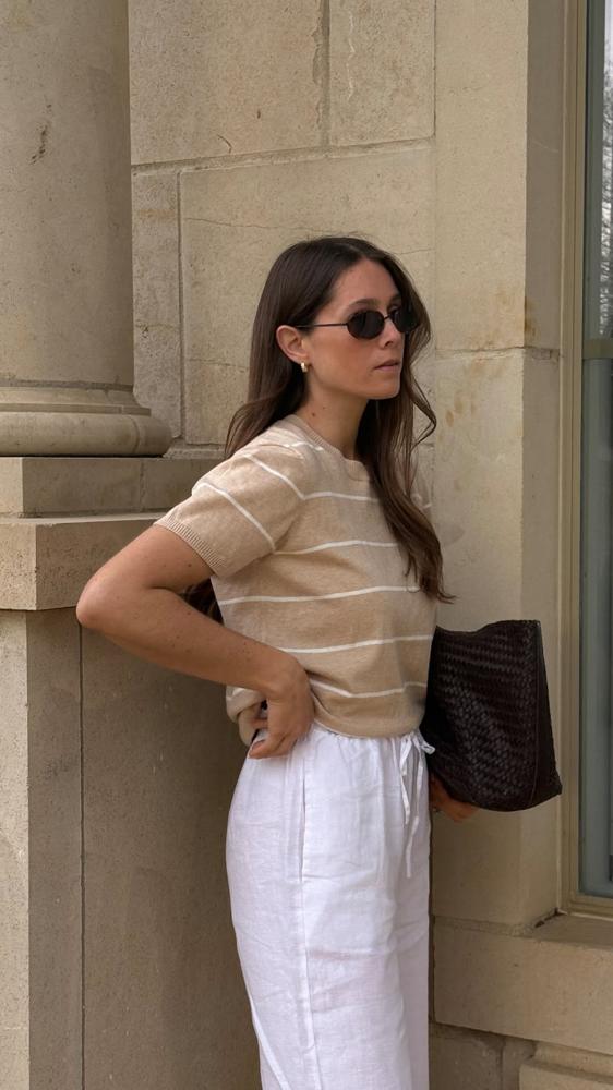 23 White Linen Pants Outfits Image