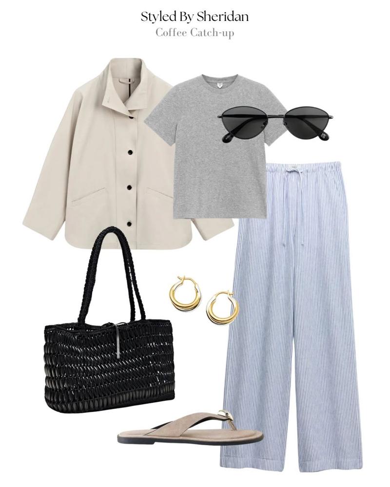 20 Striped Linen Pants Outfits Image