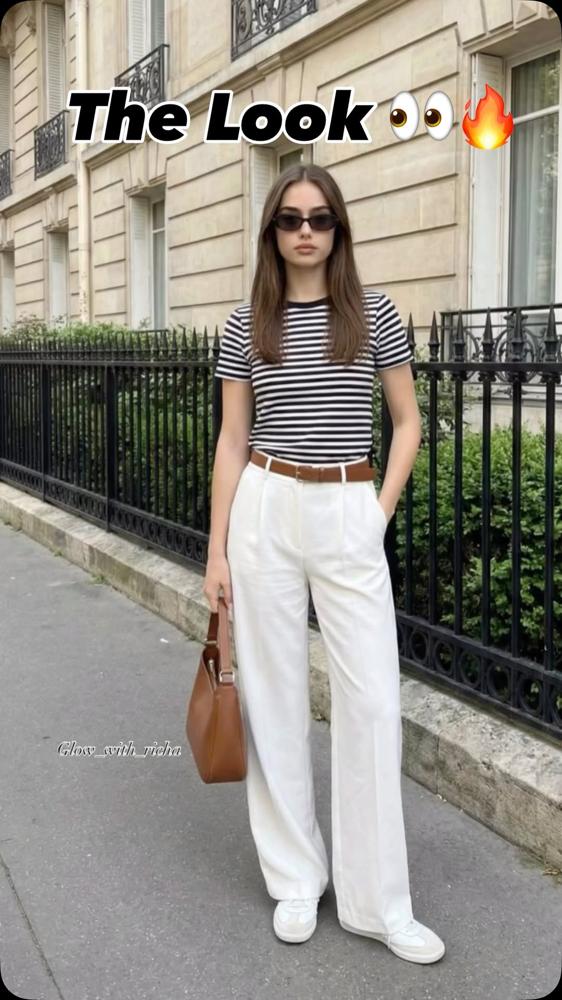25 White Flowy Pants Outfits Image
