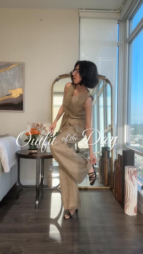 19 Green Linen Pants Outfits Image