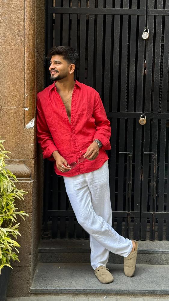 21 Red Linen Pants Outfits Image