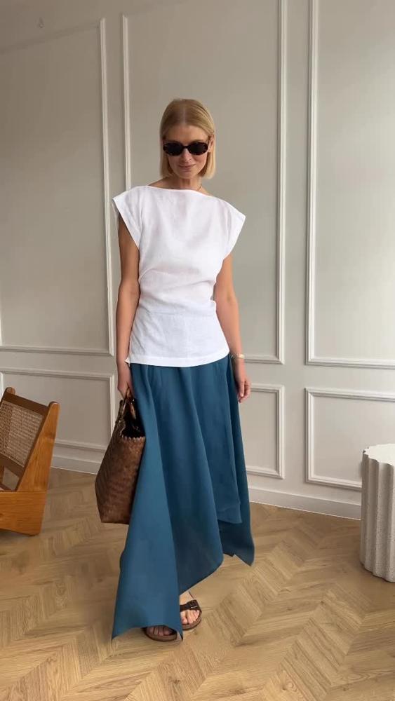 25 Linen Skirt Outfits Image