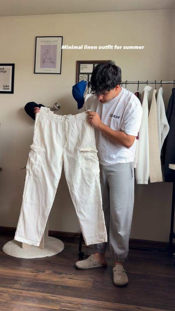 23 White Linen Pants Outfits Image