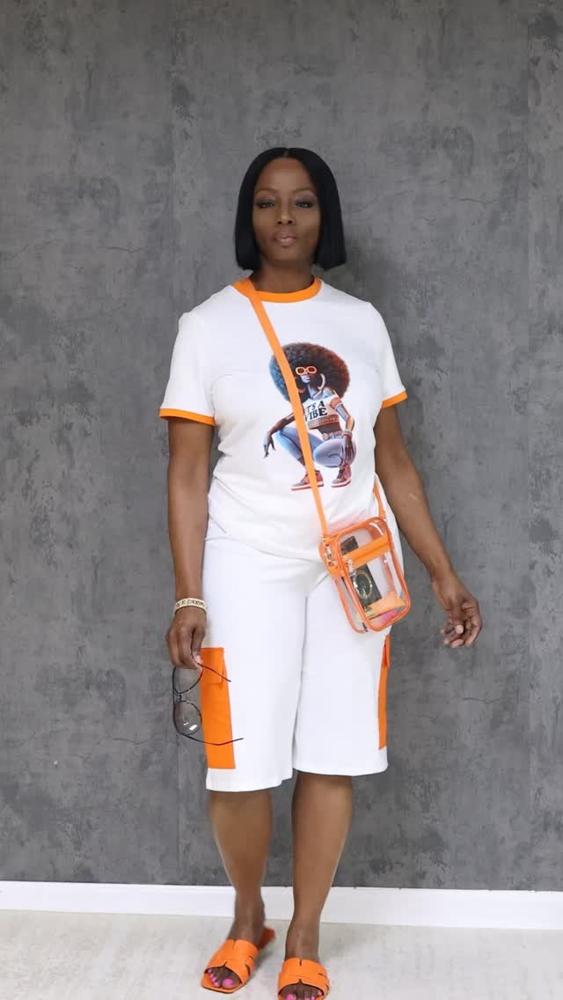 23 Orange Shorts Outfits Image